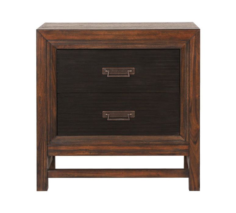 Branson - 2-Drawer Nightstand, Two-Tone - Brown