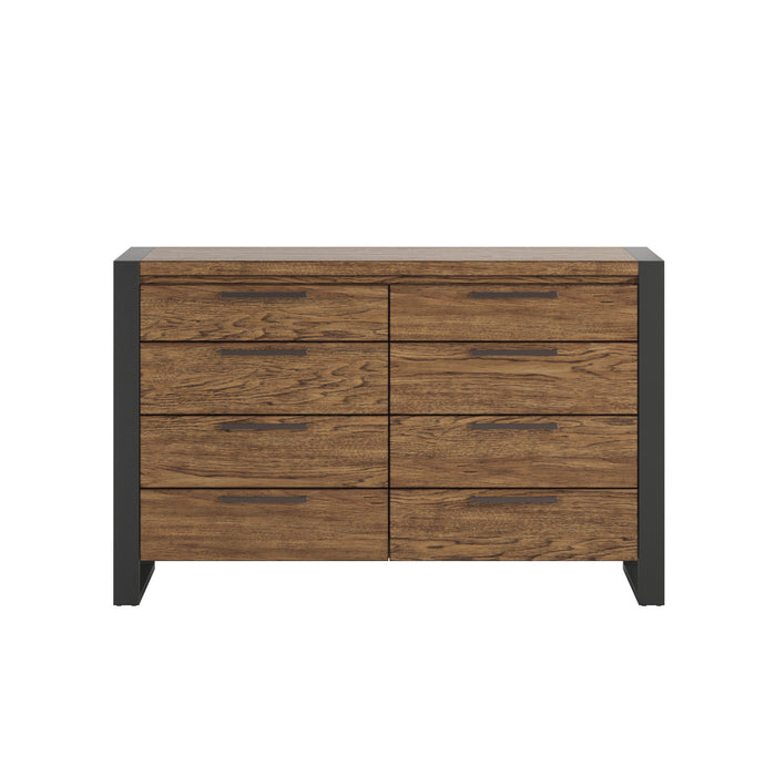 Phera - 8 Drawer Dresser - Brown