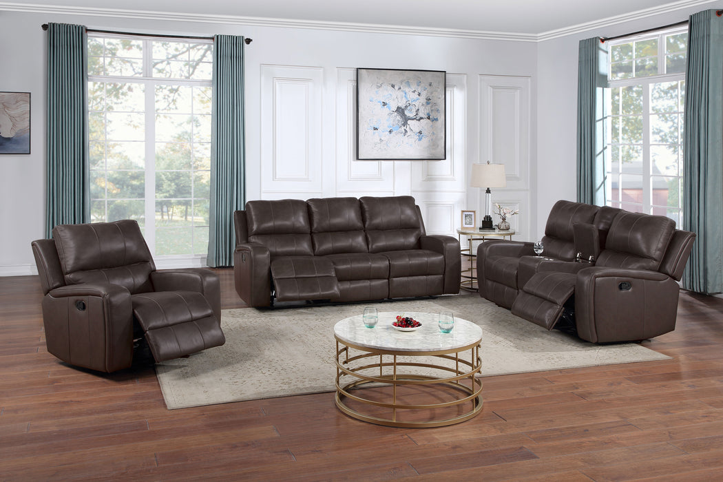 Linton - Leather Sofa With Power Footrest