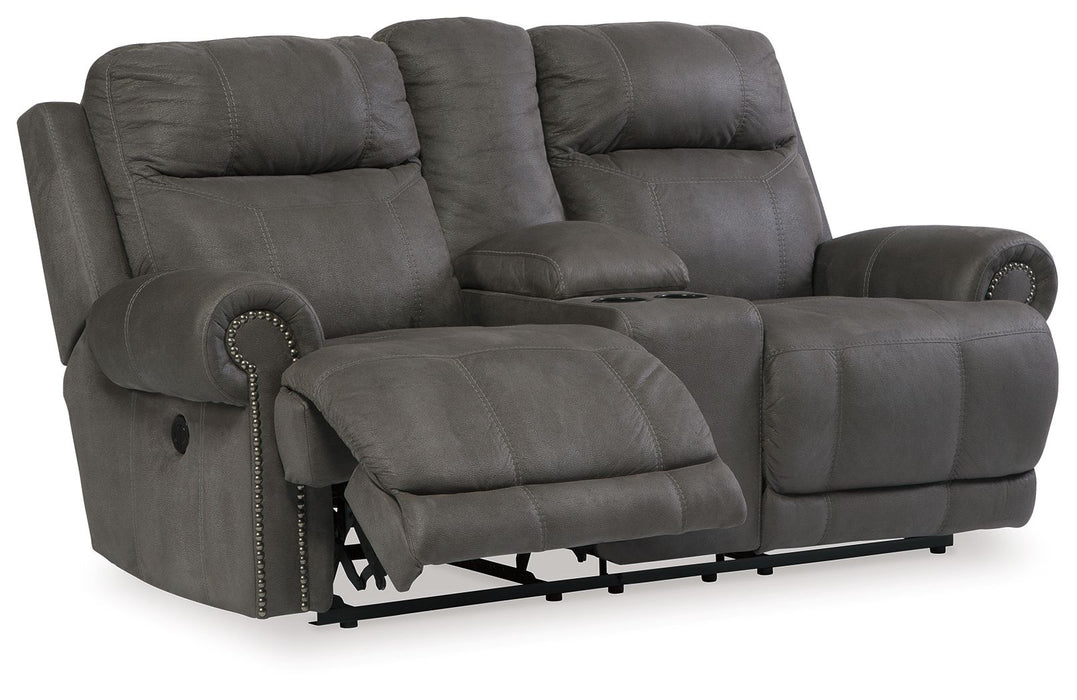 Austero - Cinza - Dbl Rec Loveseat C/Console