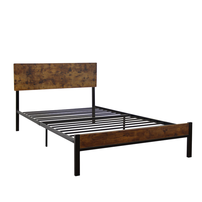 Twin Size Metal Bed Sturdy System Metal Bed Frame, Modern Style And Comfort To Any Bedroom - Black