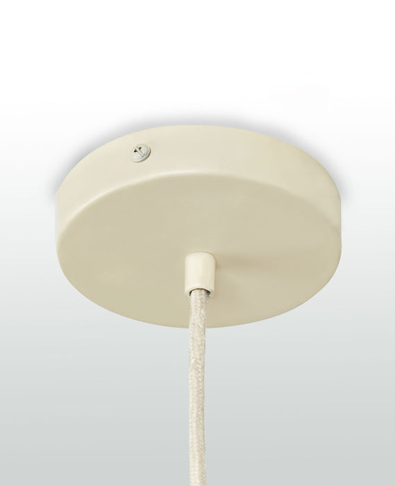 Coenbell - Beige - Lámpara colgante de ratán