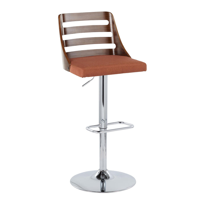 Trevi - Mid Century Modern Adjustable Barstool With Swivel