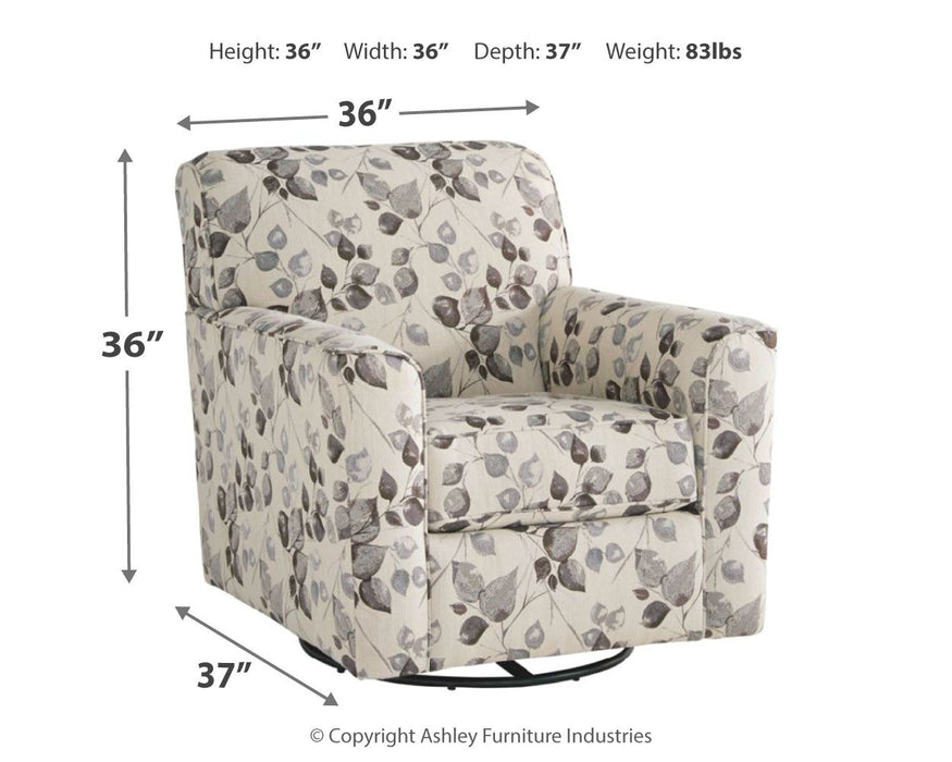Abney - Platinum - Cadeira giratória com detalhes
