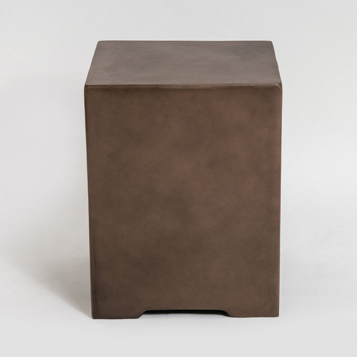 Outdoor Propane Tank Cover Gas Tank Holder Hideaway Side Table Outdoor Concrete Corner Table - Brown