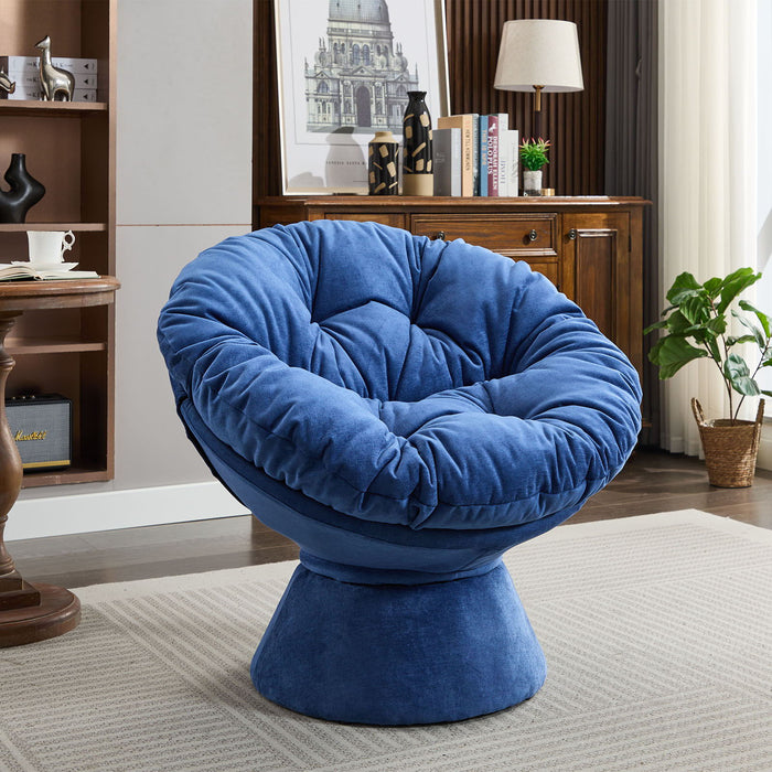 Oversized Swivel Accent Chair, 360 Swivel Barrel Chair, Papasan Chair For Living Room Bedroom