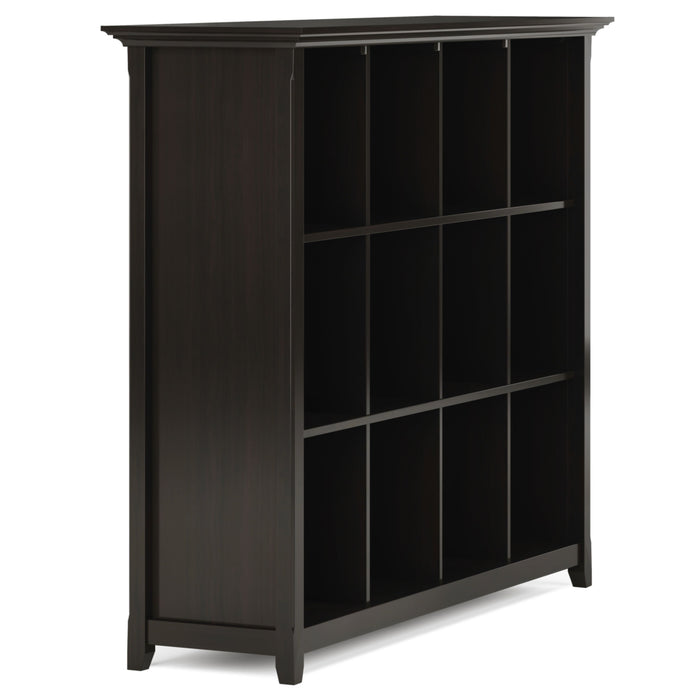 Amherst - 12 Cube Storage Bookcase - Hickory Brown