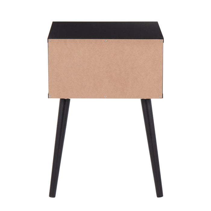 Bora Bora - Contemporary Side Table - Black