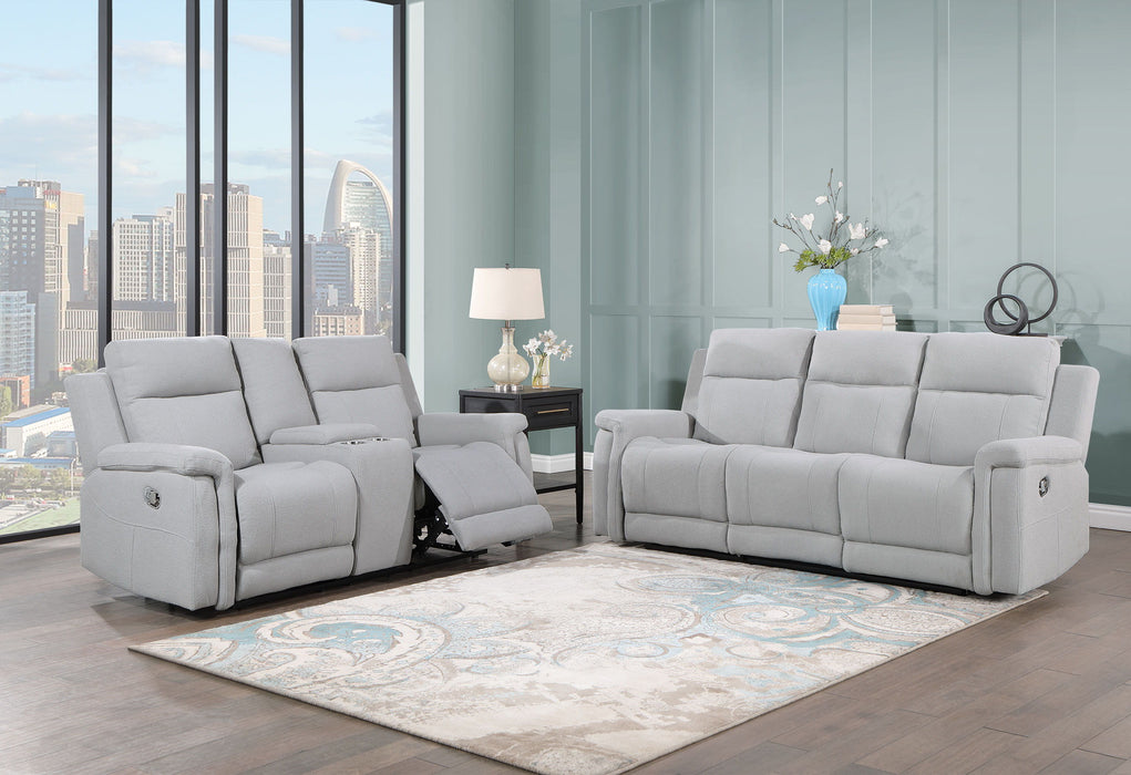 U1797 - Reclining Console Loveseat - Gray