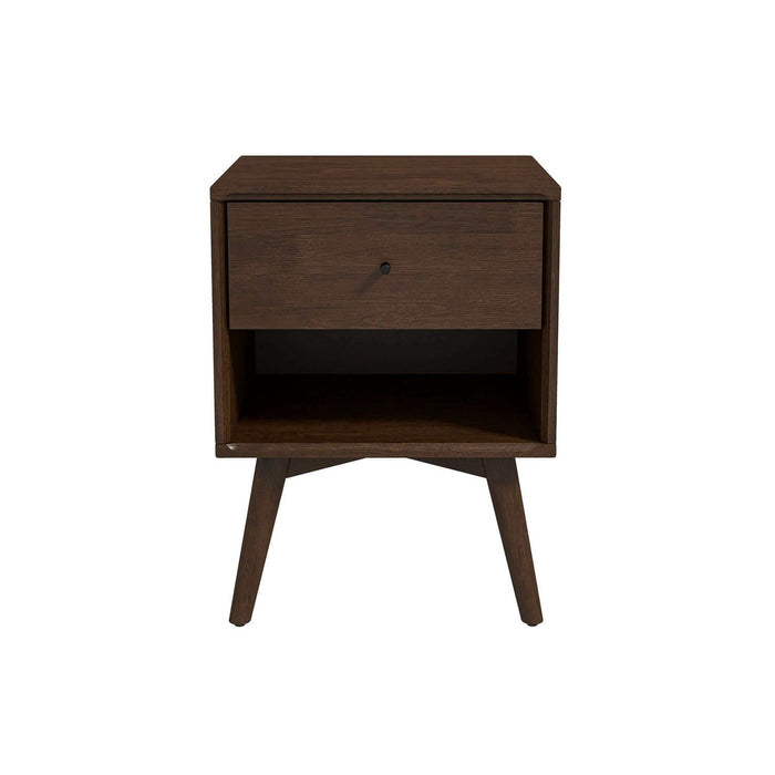 Caroline - Mid-Century Modern Style Night Stand - Brown