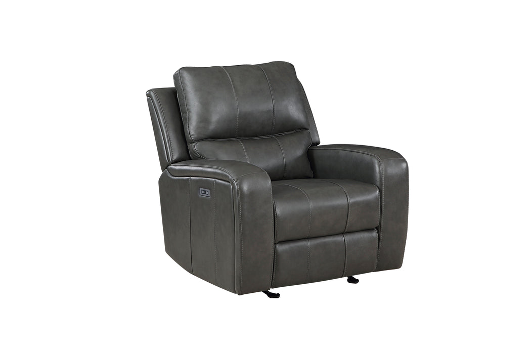 Linton - Sillón reclinable de cuero con Pwr Fr