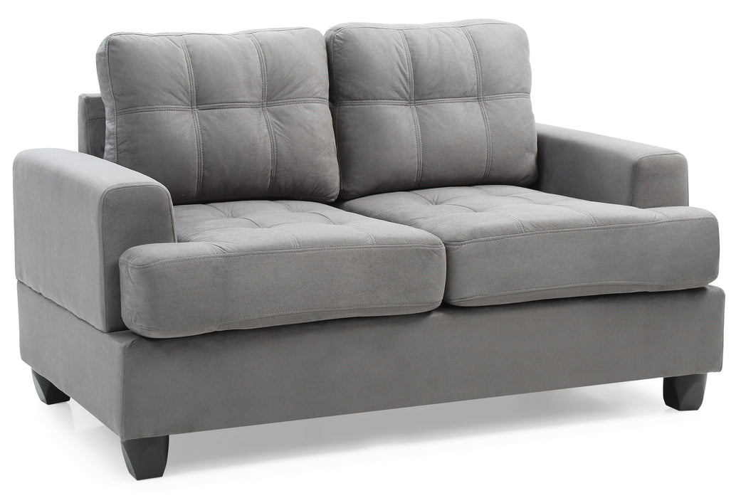 Glory Furniture Sandridge Loveseat, Gray