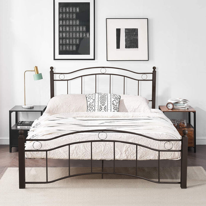 Metal Bed Frame With Headboard And Footboard