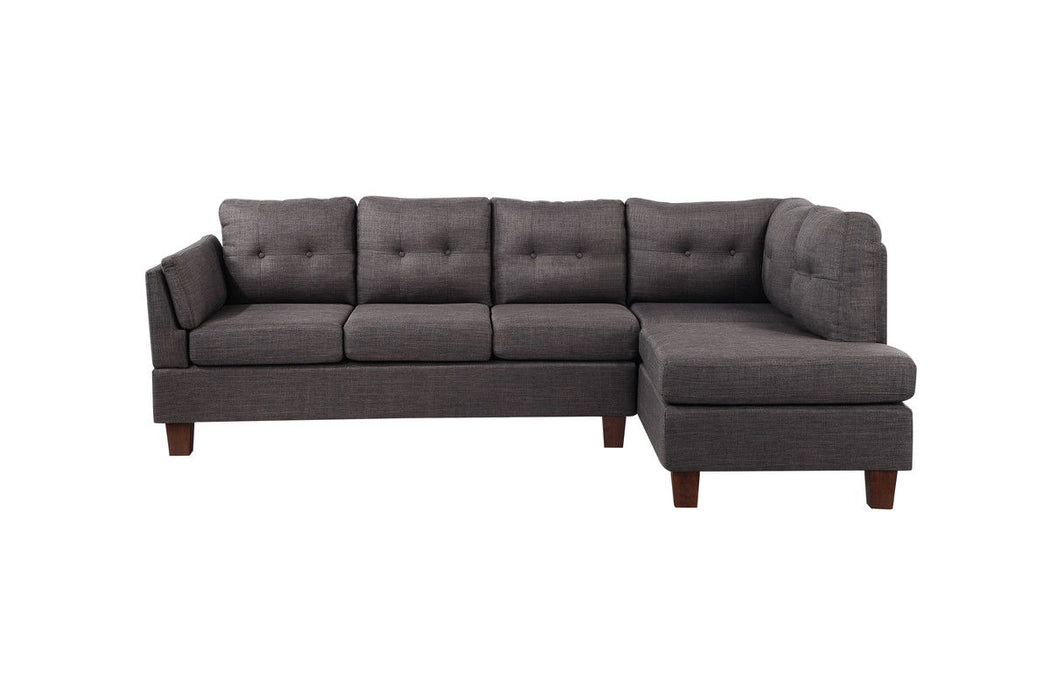 Dalia - Linen Modern Sectional Sofa With Right Facing Chaise