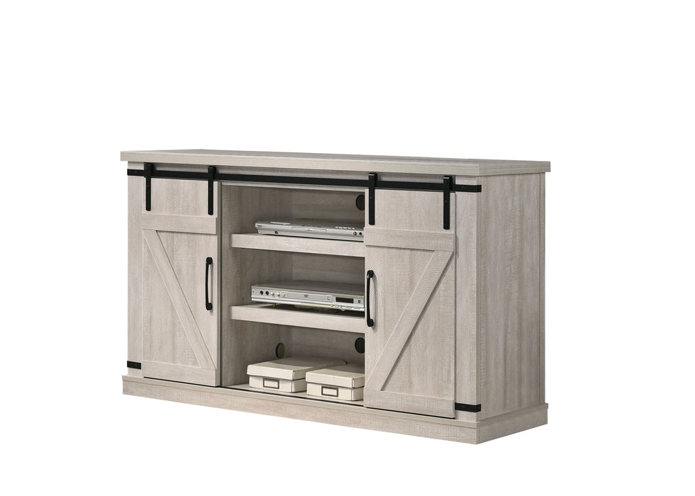 Asher - Wide TV Stand With Sliding Doors And Cable Management