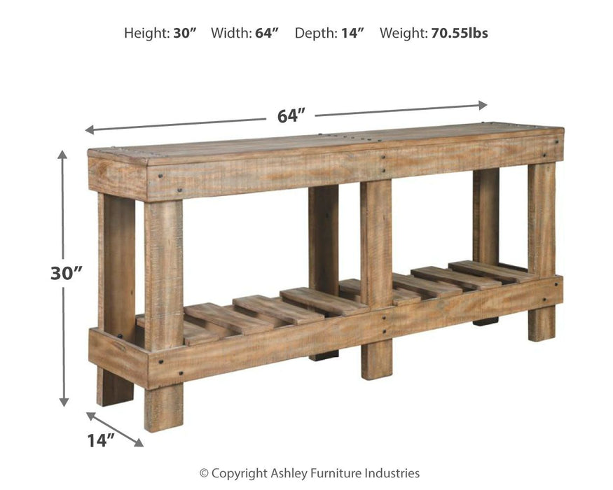 Susandeer - Marrom - Mesa Console para Sofá