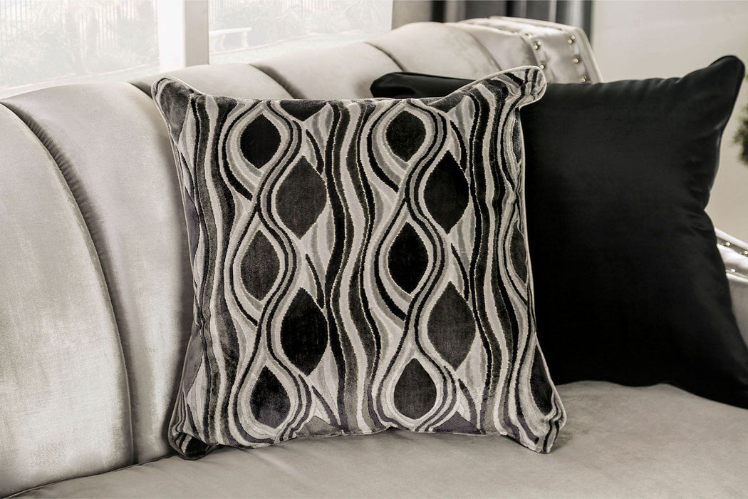 Elicia - Sofa - Silver / Black