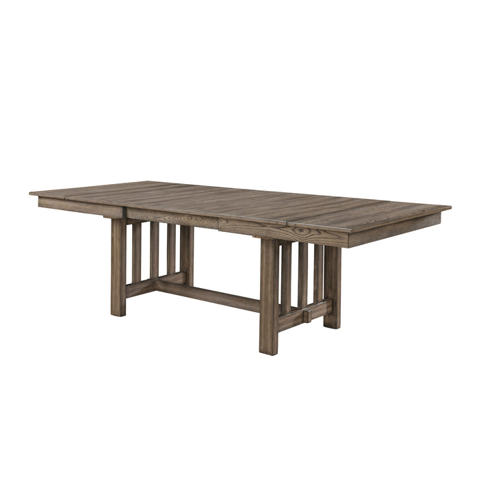 Harrisburg - Dining Table Top & Base - Brown