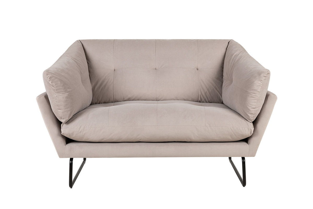 Karla - Velvet Contemporary Loveseat