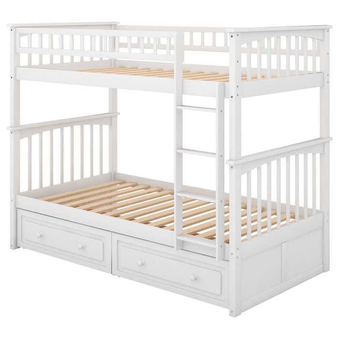 Kids Furniture - Bed With Drawers, Convertible Beds