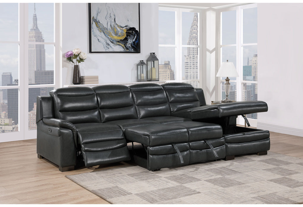 U8518 - Sofa Bed With USB - Blanche Charcoal