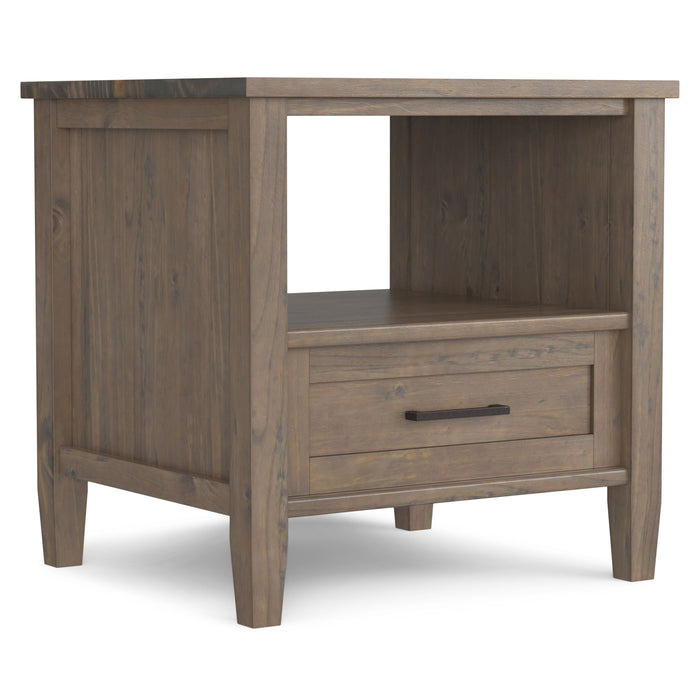 Ela - End Table - Smoky Brown