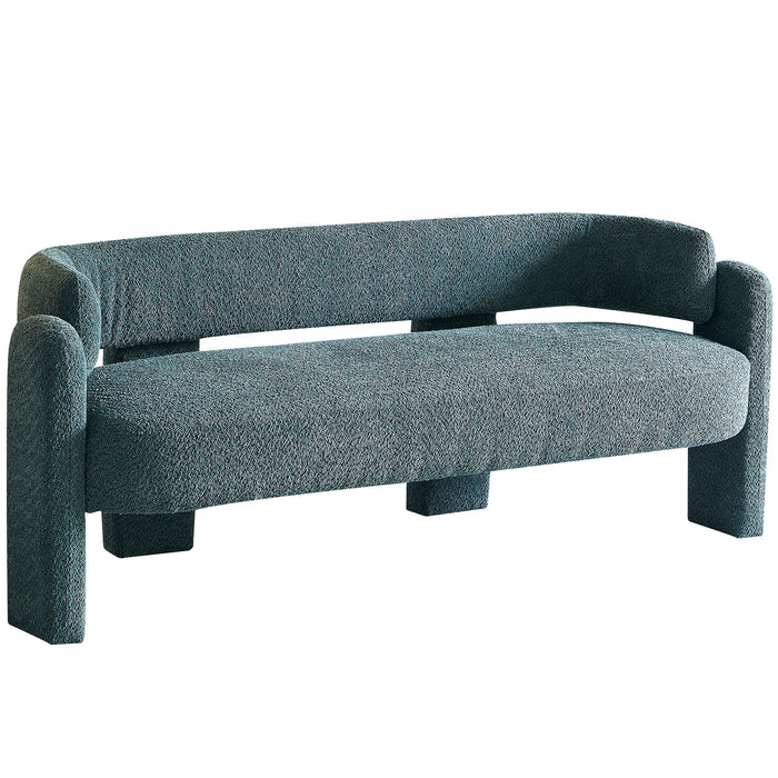 Boucle Upholstery Modern Sofa For Living Room