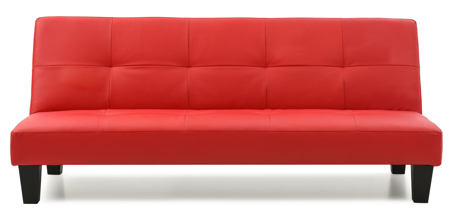 Glory Furniture Alan Sofa Bed, Red