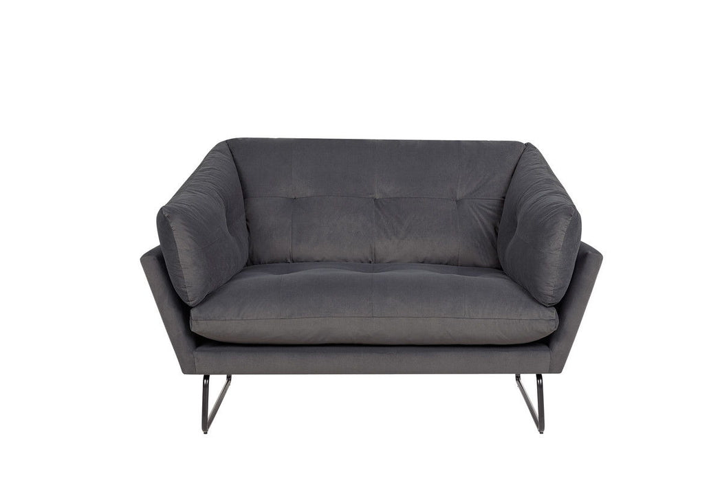 Karla - Velvet Contemporary Loveseat