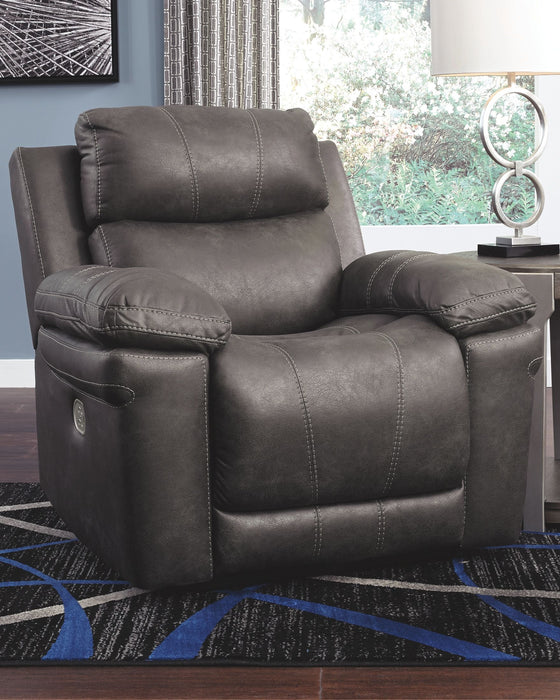 Erlangen - Cinza Escuro - Pwr Recliner/Adj Headrest