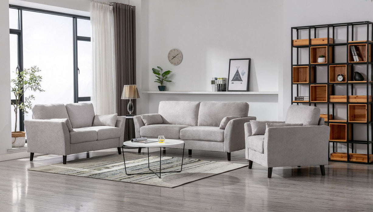 Damian - Woven Fabric Sofa Set