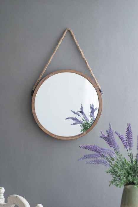 Rally Wood Mirror - Brown