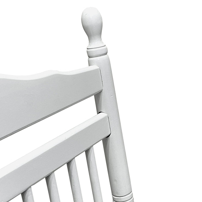 Balcony Porch Adult Rocking Chair - White - Wood