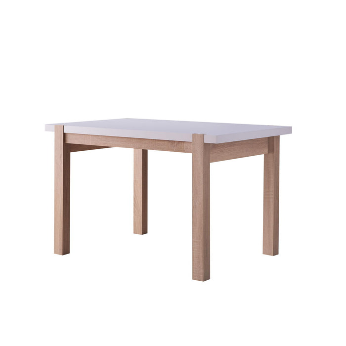 Modern Home White Tabletop Dining Table - White & Weathered White