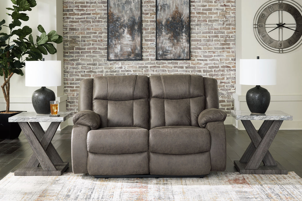 Primeira Base - Gunmetal - Loveseat Reclinável