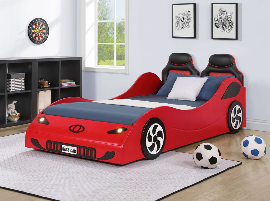 Colen - Twin Car Bed With LED