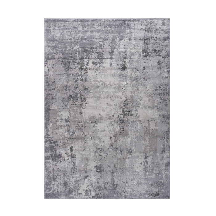 6' x 9' Abstract Non-Shedding Living Room Bedroom Dining Home Office Stylish And Stain Resistant Area Rug - Light Gray