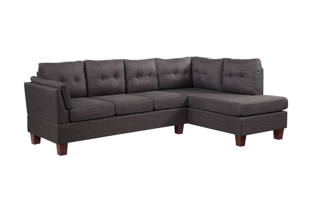 Dalia - Linen Modern Sectional Sofa With Right Facing Chaise