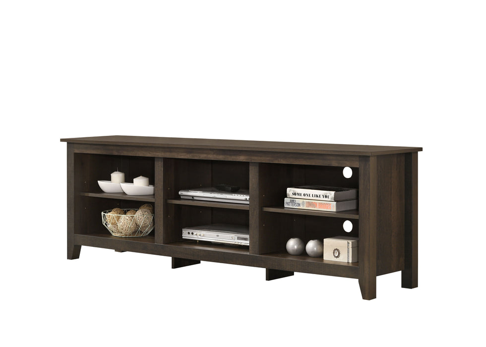 Benito - Wide TV Stand With Open Shelves And Cable Management