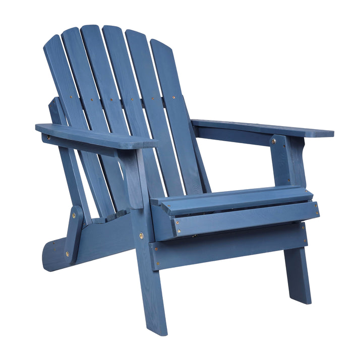 Oversize Outdoor Folding Adirondack Chair, Patio Chair For Garden
