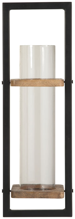 Colburn - Natural / Black - Wall Sconce