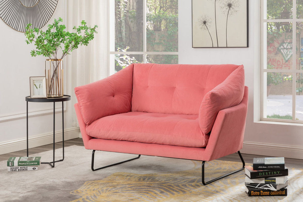 Karla - Velvet Contemporary Loveseat