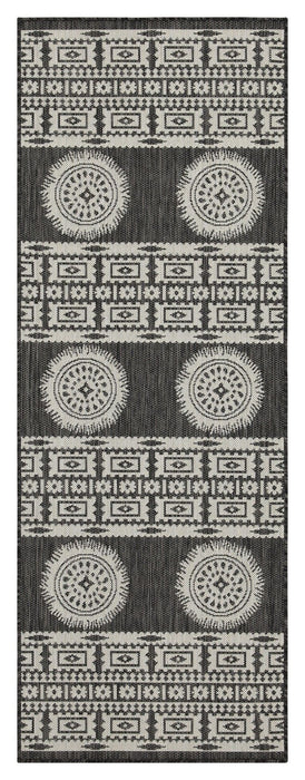 Sunshine - 7'10" X 10'3" Indoor / Outdoor Area Rug - Anthracite