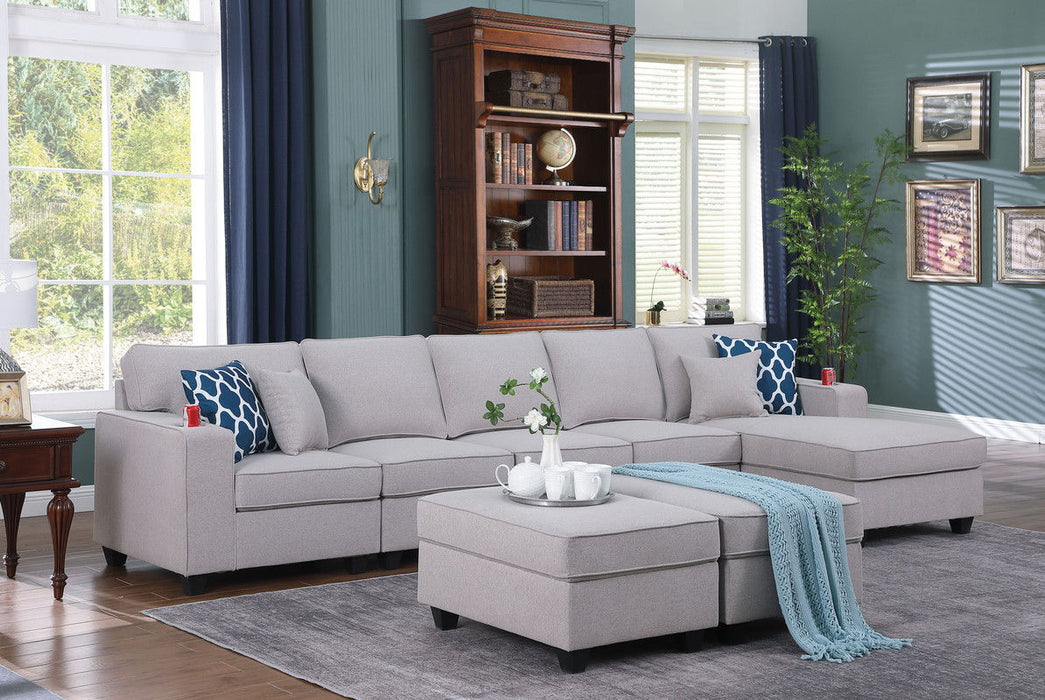 Cooper - Linen Sofa Set