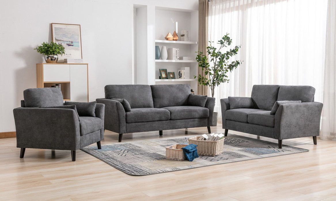 Damian - Woven Fabric Sofa Set