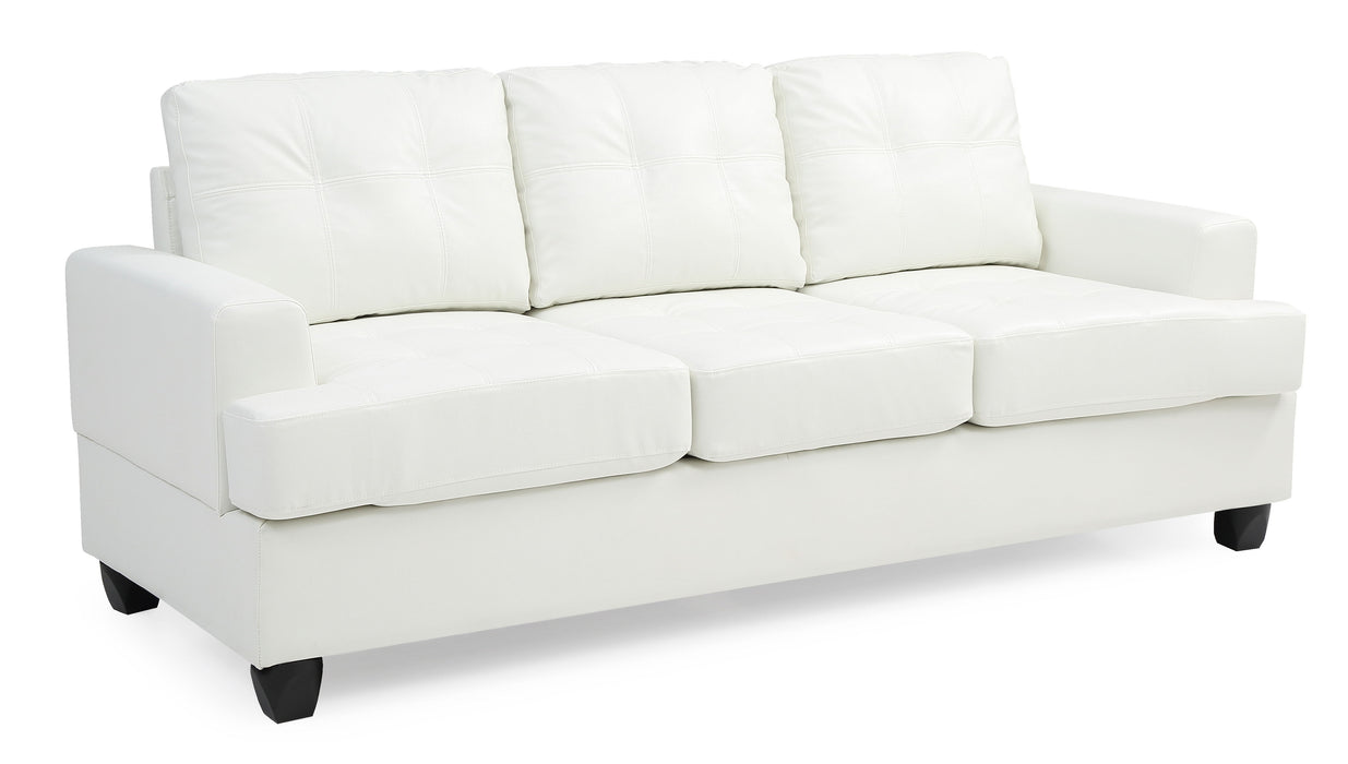 Glory Furniture Sandridge Sofa, White - PU
