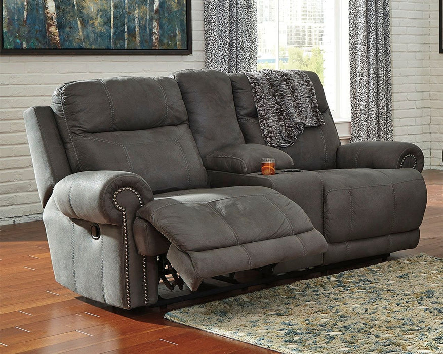 Austero - Cinza - Dbl Rec Loveseat C/Console