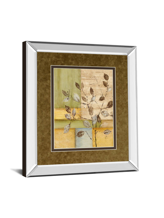 Urban Garden Il By Norm Olson - Mirror Framed Print Wall Art - Green