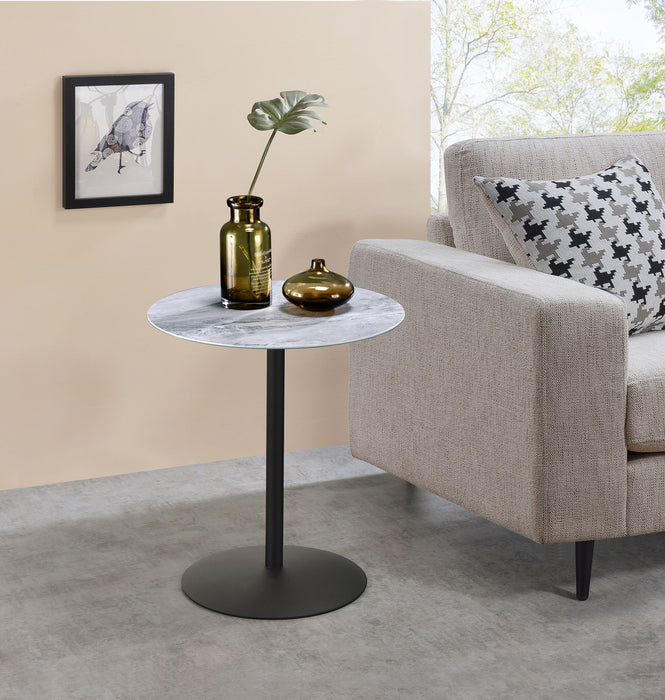 Circa - 17.5" End Table With Marble Textured Top