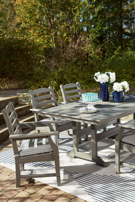 Visola - Gris - Mesa de comedor rectangular con opción Umb